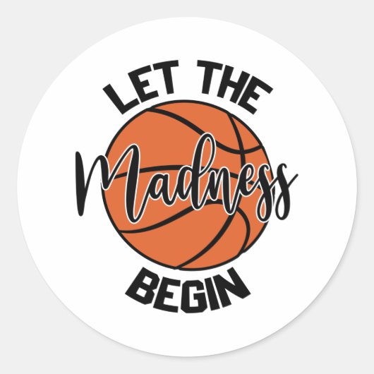 狂気のシャツをプリント ラウンドシール (正面)