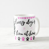 狂気のロイヤリティ祝の聖母座威厳のある コーヒーマグカップ (正面右)