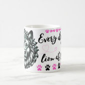 狂気のロイヤリティ祝の聖母座威厳のある コーヒーマグカップ (中央)