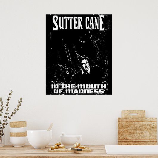 狂気の口の中に角を立てる ポスター (キッチン)