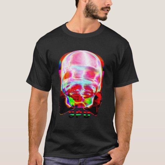 狂気の悪魔の顔 Tシャツ (正面)