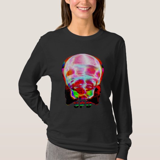 狂気の悪魔の顔 Tシャツ (正面)