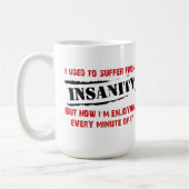 狂気の楽しみおもしろマグカップ コーヒーマグカップ (左)