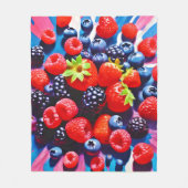 狂気の爆発 フリースブランケット (正面)