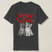 狂気の猫家 Tシャツ (デザイン正面)