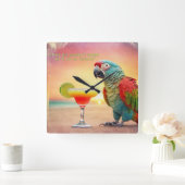 狂気の笑い – スクエア壁時計 (ホーム)