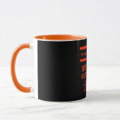 狂気の精神病院の大規模なコーヒーマグをストレート外す マグカップ (左)