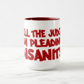 狂気の罪状マグカップ – スタイルと色を選択 マグカップ (中央)