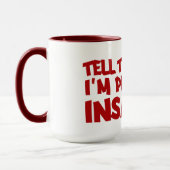 狂気の罪状マグカップ – スタイルと色を選択 マグカップ (左)