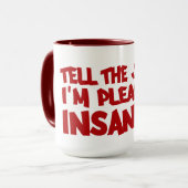 狂気の罪状マグカップ – スタイルと色を選択 マグカップ (正面左)