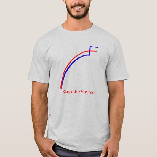 狂気ストップ病 Tシャツ (正面)