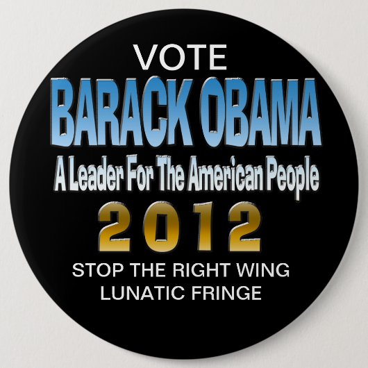 狂気フリンジをストップ 缶バッジ (正面)