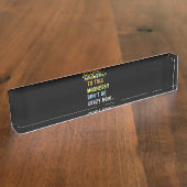 狂気技術者整備士符号器への方法 デスクネームプレート (側面)