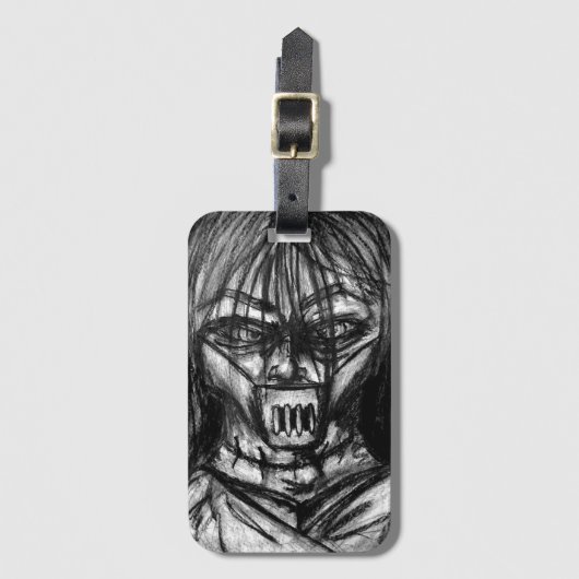 狂気熱狂するの狂気 ラゲッジタグ (正面縦)