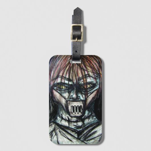 狂気熱狂するの狂気 ラゲッジタグ (正面縦)