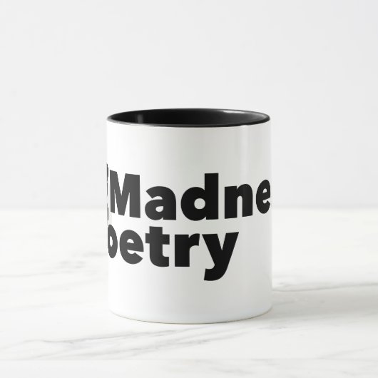 狂気! 詩歌のマグ マグカップ (中央)