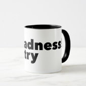 狂気! 詩歌のマグ マグカップ (正面右)