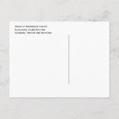 狂牛病の無人島、アサーテアウア島、ナショナルシーショア ポストカード (裏面)