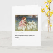 狂犬病の母の日のカード カード (黄色い花)