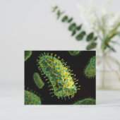 狂犬病ウイルスの概念像2 ポストカード (スタンド正面)