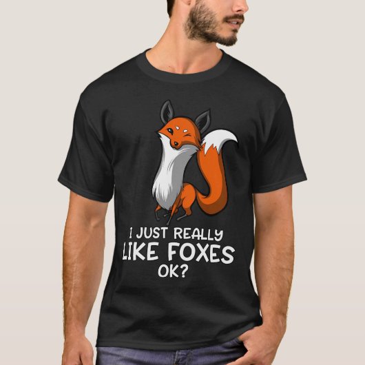 狐が好きなだけです Tシャツ (正面)