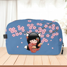 狐こけし人形 – 黒キツネ芸者ガール ドップキット