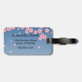 狐こけし人形 – 黒キツネ芸者ガール ラゲッジタグ (裏面横)