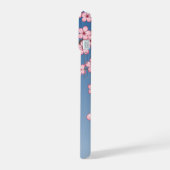 狐こけし人形 – 黒キツネ芸者ガール iPhone 15ケース (左側面)