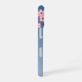 狐こけし人形 – 黒キツネ芸者ガール iPhone 16ケース (右側面)