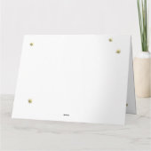 狐とウサギの冬のイラスト クリスマス カード (裏面)