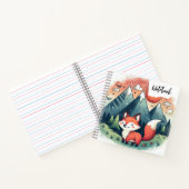 狐とサンセットの峰々 - 子供のためのデザートの物語 ノートブック (内部)