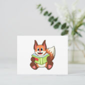 狐と本 ポストカード (スタンド正面)