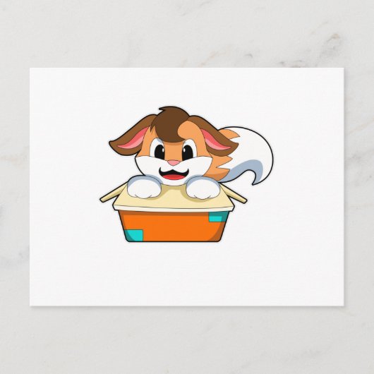 狐と箱 ポストカード (正面)
