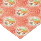 狐と蝶の模様 テーブルクロス (アングル)