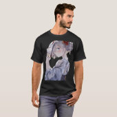 狐のお面の少女 Tシャツ (正面フル)