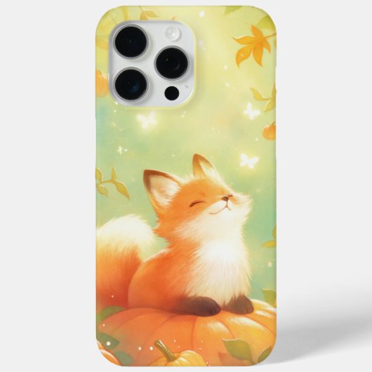 狐のかぼちゃの止まり木 Case-Mate iPhoneケース (裏面)