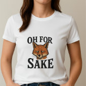 狐のためになんてね Tee; かわいい面白い狐のパロディ Tシャツ