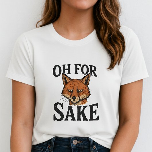 狐のためになんてね Tee; かわいい面白い狐のパロディ Tシャツ