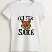 狐のためになんてね Tee; かわいい面白い狐のパロディ Tシャツ