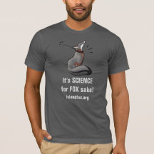狐のために科学を Tシャツ ベラ 深い色