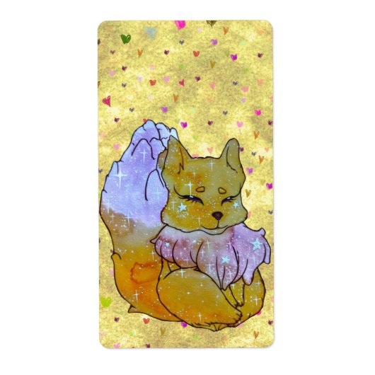 狐のディース 宛先ラベル ラベル (正面)