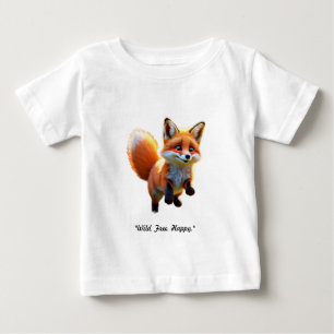 "狐の尾の戯れ" ベビーTシャツ