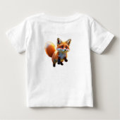 "狐の尾の戯れ" ベビーTシャツ (裏面)