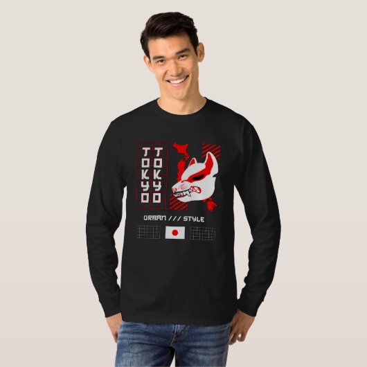 狐の東京シティ Tシャツ (正面フル)