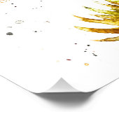 狐の水彩画 オレンジ ブラウン フォレスト アート 動物 ポスター (コーナー)