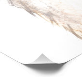 狐の水彩画 オレンジ ブラウン フォレスト アート 動物 ポスター (コーナー)