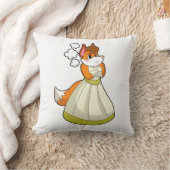 狐の花嫁のウェディングドレス.PNG クッション (ブランケット)
