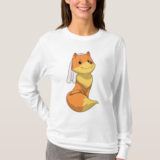 狐の花嫁のベール Tシャツ (正面)