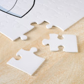 狐の花嫁　ウェディングドレスと花輪つき ジグソーパズル (側面)