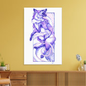 狐の通り キャンバスプリント (インサイチュ (リビング))